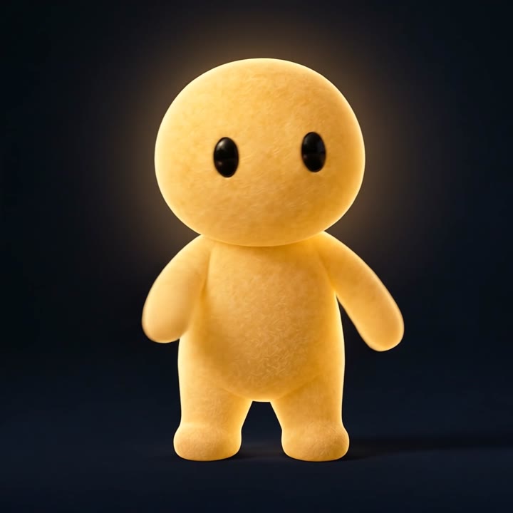 Glow, un petit personnage jaune et lumineux